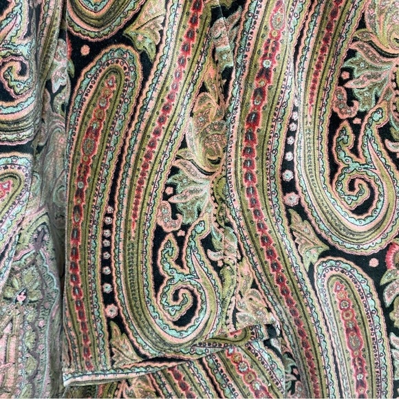 Caribbean Joe retro y2k colorful geo printed cotton ladies blazer size 10 petite - Picture 10 of 10